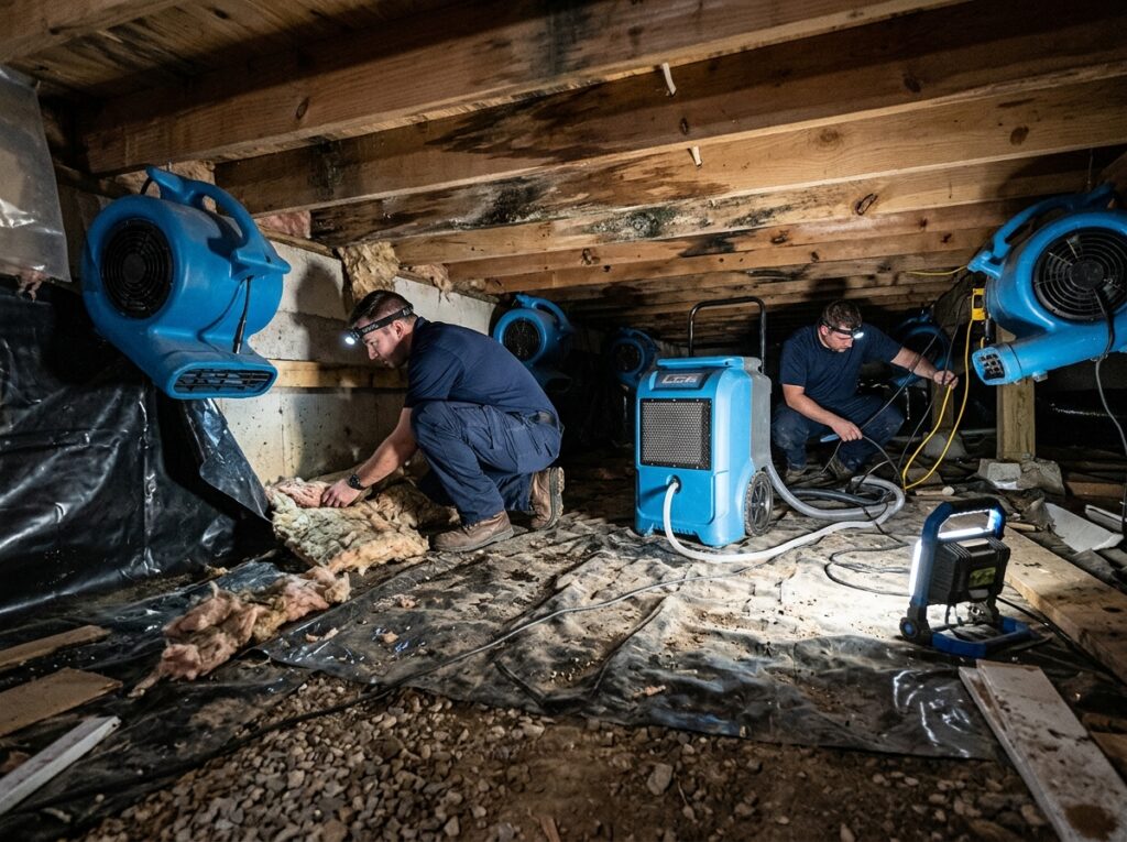 Water Damage Restoration in Crossing at Lawler Park